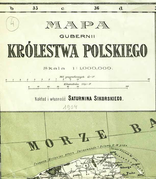 Mapa Gubernii Królestwa Polskiego 1904 Stare Nowe Mapy 7914