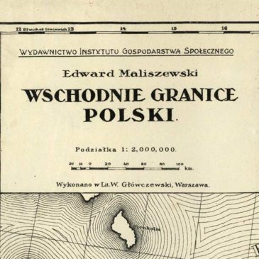 Wschodnie granice Polski. 1920.