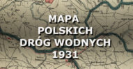 Mapa polskich dróg wodnych. 1931.